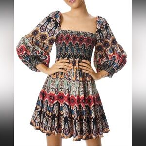 Alice + Olivia Julissa Empire Waist Mini Dress